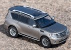 Silver / White 1:64 Scale Diecast Nissan Patrol Y62 Model