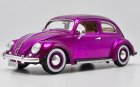 Purple 1:18 Scale Maisto Diecast 1955 VW Beetle Model