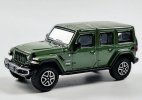 Green 1:64 Scale Diecast Jeep Wrangler Sahara Toy