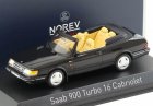 1:43 Black NOREV Diecast 1992 Saab 900 Turbo 16 Cabriolet Model