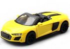 1:39 Scale Yellow / Green Kids Diecast Audi R8 Spyder Toy