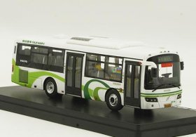 1:76 Scale Green-White Diecast Sunwin SWB6100V5 City Bus Model