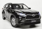 Kids 1:32 Scale Black / White Diecast Toyota Highlander SUV Toy