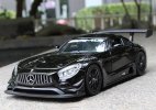 1:24 Scale Black / Blue MotorMax Diecast Mercedes-AMG GT3 Model