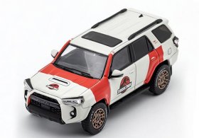 White-Red 1:64 Scale Diecast Toyota 4Runner TRD Pro Model