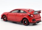 Red 1:64 Scale Asia Original Diecast Honda Civic Type R FK8 Toy