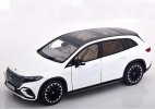 1:18 Scale White Diecast 2023 Mercedes-Benz EQS SUV X296 Model