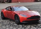 1:24 Scale Orange / Gray Diecast Aston Martin DB11 Model