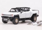 1:64 Scale Gray / White Diecast Hummer EV Pickup Truck Model