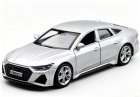 Kids 1:43 Scale Red / Silver Diecast Audi RS7 Car Toy