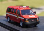 1:43 Scale Red Fire Dept Resin GMC Savana Model