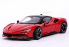 1:24 Red / Black Bburago Diecast Ferrari SF90 Stradale Model