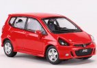 Red / Silver / Pink 1:64 Scale Diecast Honda Fit Model