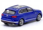 1:64 Scale Black / White / Blue Diecast VW Touareg SUV Toy