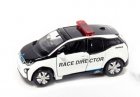 1:64 White-Black Tiny Diecast BMW I3 Race Director Car Model