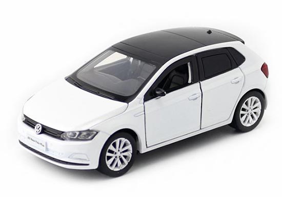 1:32 Scale Kids White / Blue / Golden Diecast VW New Polo Toy [NB4T115 ...
