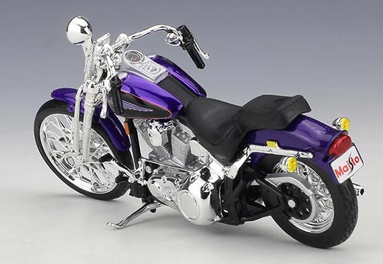 Harley Davidson Dyna Wide Glide 2001 1:18 Maisto Purple Motorcycle